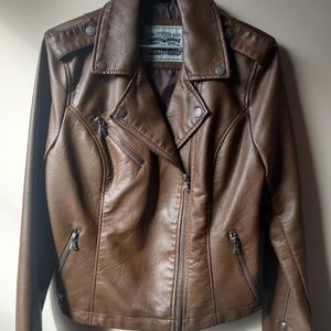 NWOT Levi's Faux Leather Moto Jacket- Size S